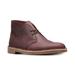 Men's Clarks Bushacre 2 Leather Chukka Boots MSRP $150 B4HP (Aubergine (Purple),US 8M)