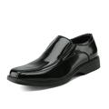 Bruno Marc Mens Business Oxfords Dress Shoe Leather Lined Classic Slip On Loafers shoes CAMBRIDGE-05 BLACK/PAT Size 14