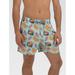 (Price/each)Dolfin 7201BRGTM Uglies Men's Burger Time 5 Inch Boardshort-Turquoise-XL