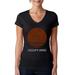 LA Pop Art Women's Word Art V-Neck T-Shirt - Occupy Mars