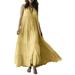 ZANZEA Women`s Casual Sleeveless Drawstring A-Line Pleated Dress