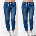 Colofity Plus Size Stretch Skinny Denim Jeans Low Waist Slim Leggings Women Pants Trouser