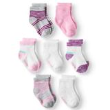 Ankle Socks, 6 + 1 Bonus Pack (Baby Girls)