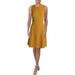 Anne Klein Womens Textured Stretch Casual Dress