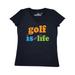 Inktastic Golfing Gift Golf is my Life Adult Women's V-Neck T-Shirt Female