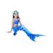 CVLIFE 3PCS Mermaid Tail Swimmable Swimsuits Girls 2-13Year Bikini Swimwear Kids Baby Children Swimming Costumes Bathing Suit Quick Dry