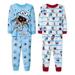 4pc Sesame Street Toddler Boys Pajama Pj Set Long Sleeve Long Pants Size 3T