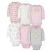 Gerber Baby Girls' Long Sleeve Onesies Bodysuits, 6-Pack