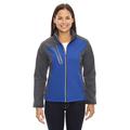 The Ash City - North End Ladies' Terrain Colorblock Soft Shell with Embossed Print - NAUTICL BLUE 413 - XL