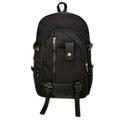 Men's Multi Pockets Canvas Backpack Outdoor Hiking Camping Satchel Rucksack Schoolbag