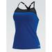 (Price/each)Dolfin 2800SLD AQUASHAPE Women's Solid Triple Crossback Tankini Top-Blue-M