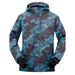 Simplicity Men's Winter Zip-Off Hood Ski Jacket,Binary Matrix,XXL