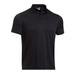 under armour 1237526 men's black soas coldback short sleeve polo shirt