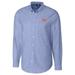 Syracuse Orange Cutter & Buck Big & Tall College Vault Stretch Oxford Tri-Blend Long Sleeve Button-Down Shirt - Navy