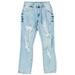 Almost Famous Juniors 2-Button Distressed Mom Jeans
