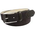Stacy Adams Belts Stacy Adams 34mm Brown Geniune Suede Leather Trim Perforated Leather Tip and Single Keeper Belt
