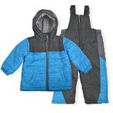 Arctic Quest Boys & Toddler Boys' Color Block Puffer Jacket and Ski Bib Snowsuit Set (18M-7)