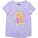 Disney Princess Rapunzel Girls Short Sleeves Tee Shirt for Kids, Tie Dye Purple, Size 3T
