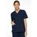 Dickies EDS Signature Scrubs Top for Women V-Neck Plus Size 86706, 4XL, Navy