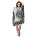 Women Plus Size Short Tunic Dress for Women Casual Polyester Short Caftan Dress Ladies Kimono Beach Cover-Ups Kaftan Online By Oussum