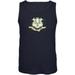 Born and Raised Connecticut State Flag Mens Tank Top Navy SM