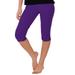 Women's and Plus Size Knee-Length Leggings Stretchy Leggings Cotton Spandex Small Adult - 7X Adult