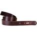 Stonestreet Leather 1" Burgundy Belt Strap, Buffalo Leather Belt Replacement 50-60 Length, 8-10 oz Thick West Tan Buffalo Leather Belt Blank, Pre-Punched Holes and Turn Back