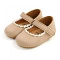 Kozart Bobora Spring Baby Girls Boys First Walker PU Leather Solid Soft Lace Up Cork Casual Shoes
