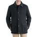 Mens Clermont Barn Coat Black Small Faux Leather Collar $225 S