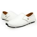 Men Comfortable Casual Shoes Loafers Split Leather Flats Moccasins Shoes New