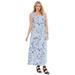 Jessica London Women's Plus Size Denim Maxi Dress