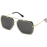 Tom Ford FT0750 Lionel Full Rim Wayfarer Shiny Rose Gold/Shiny Black / Roviex Sunglasses