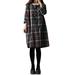 Autumn Winter Fashion Women's Long Sleeve Striped Knee-Length Dress Round Neck Casual Dress