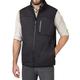 The American Outdoorsman Water Repellent Bonded Fleece Full Zip Vests For Men (Medium, Black)