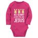 Tstars Boys Unisex Easter Holiday Shirts No Bunny Loves Me Like Jesus Happy Easter Party Shirts Easter Gifts for Boy Christian Baby Long Sleeve Bodysuit