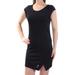 KENSIE Womens Navy Cap Sleeve Scoop Neck Mini Shift Dress Size: S