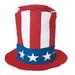 USA Felt Red White & Blue Stovepipe Top Hat