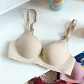 TINKER Girls' comfortable and sexy bra, seamless letters gather beautiful back without steel ring home underwear