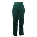 Denim & Co. Women's Petite Pants Sz PL Velour Full Length Slim Green A200149