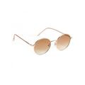 Magazine Women Vintage Round Sunglasses Solid and Ocean Color Lens Sun Glasses Brand Design Metal Frame Circle Female Sunglasses