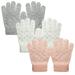 EvridWear Boys Girls Magic Stretch Gripper Gloves 3 Pair Pack (Heart Printing, Medium)