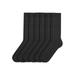 George Men's 6 Pack Big & Tall Nylon Rib Crew Socks