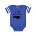 Inktastic I Love Camping- Tent and Trees Infant Short Sleeve Bodysuit Unisex Football Blue and White 24 Months