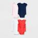 Baby Girls' 4pc Lap Shoulder Shirred Jersey Bodysuits - Cat & JackÂ™ 6-9M
