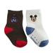 Disney Store Baby Boys Mickey Mouse Sock Set 2-Pack, Brown/White