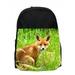 Childrens Backpacks Animal Fox in Grass Kids Pre-School Backpack