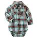 Carter's OshKosh B'gosh Baby Clothing Outfit Boys 2-Pocket Plaid Button-Front Bodysuit