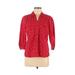 Pre-Owned Gloria Vanderbilt Women's Size M 3/4 Sleeve Button-Down Shirt