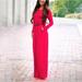 Winter Clearance EleaEleanor Ladies Fashion Woman Fashion Dress Pocket Vestidos High Waist Long Sleeve Lady Long Maxi Dress Longue Autumn Vestidos