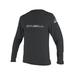 O'NEILL MEN'S BASIC SKINS 50+ LONG SLEEVE SUN SHIRT Graphite Small